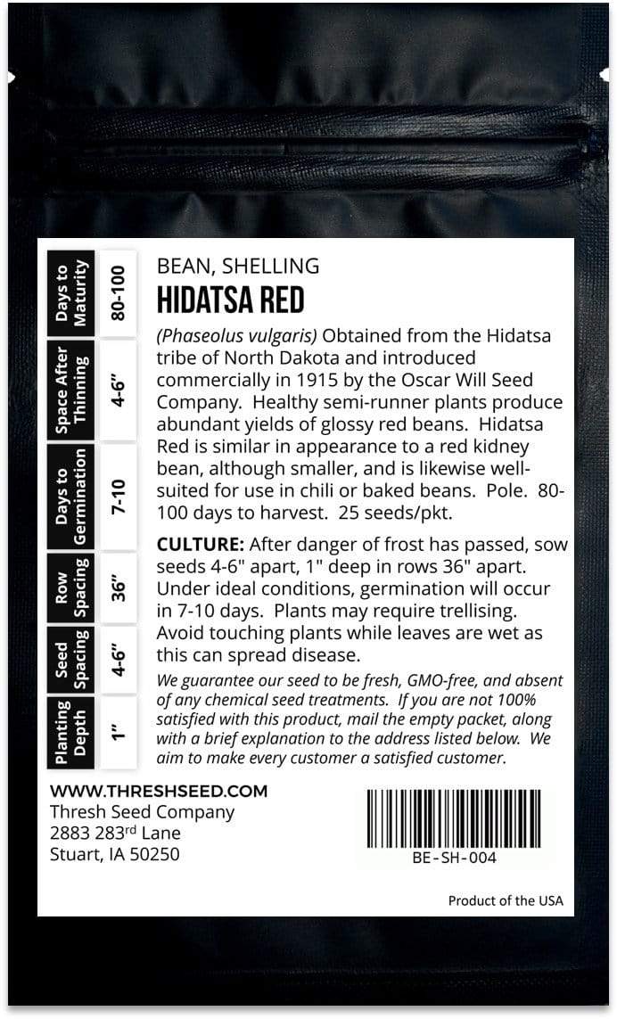 Hidatsa Red Shelling Bean