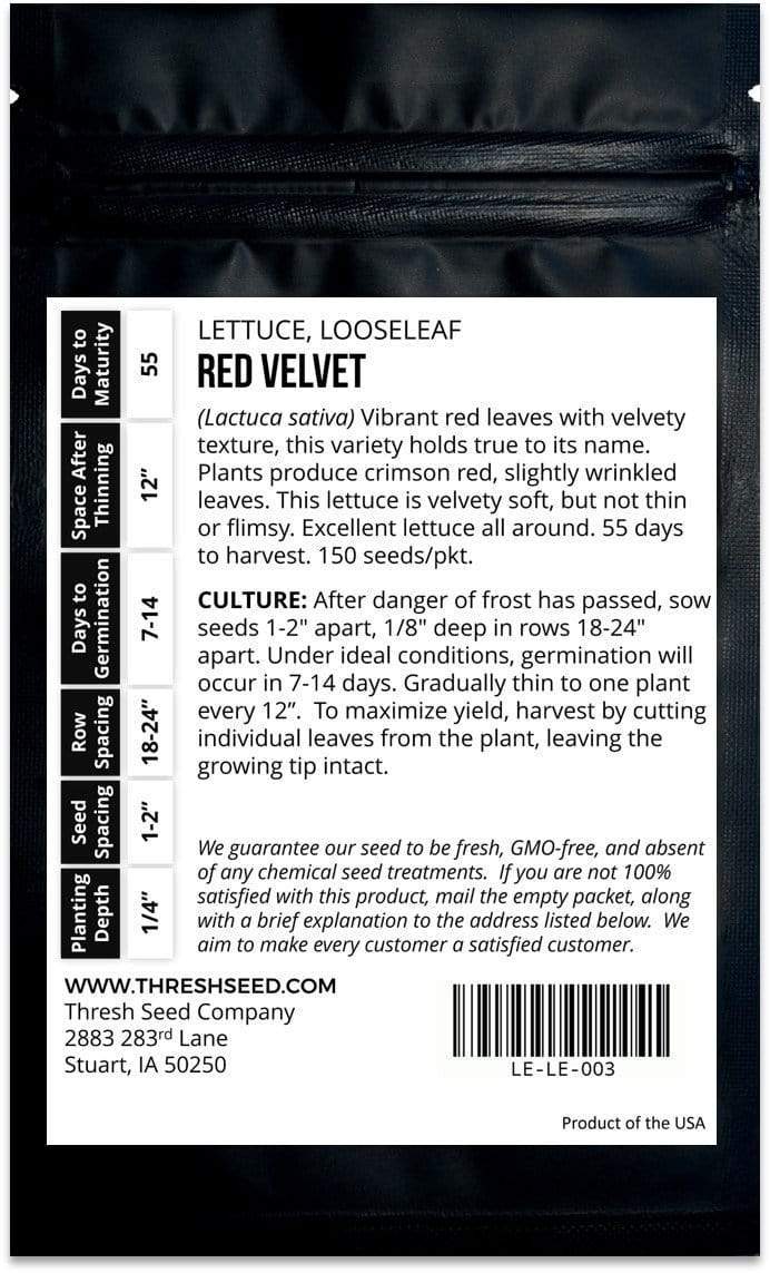 Red Velvet Leaf Lettuce